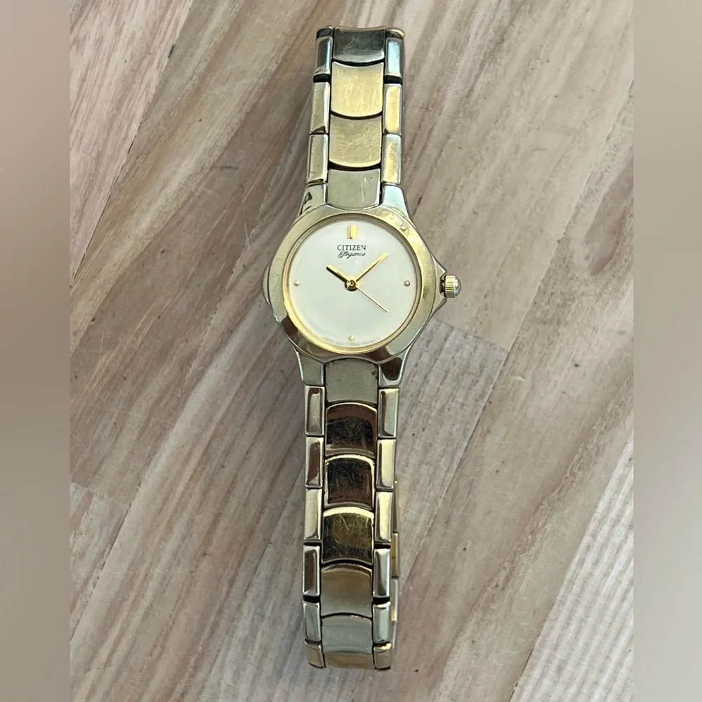Citizen Elegance Ladies Watch Gold Tone Bracelet, Dial, Hands Hidden Clasp